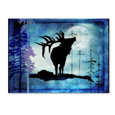 LightBoxJournal 'Midnight Elk' Canvas Art,14x19